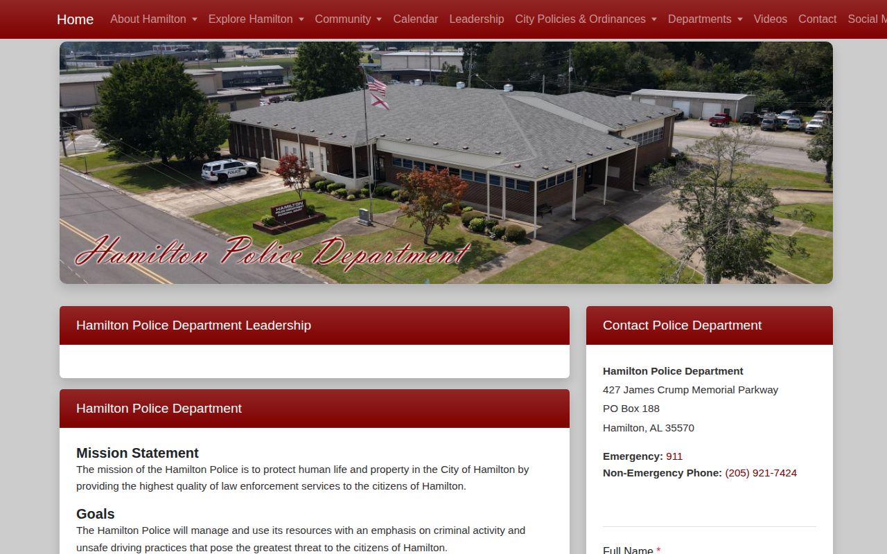 Hamilton Police Department official source for Hamilton arrest reports